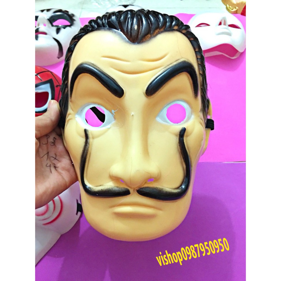 Mặt nạ Money Heist- Salvador Dali Dali mới Salvador Dali Kịch La Casa De Papel Solitaire Nhà Đạo cụ