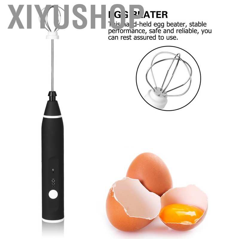 Electric Egg Beater Milk Frother Foamer Mixer Coffee 3 Speed Adjustable Blender
