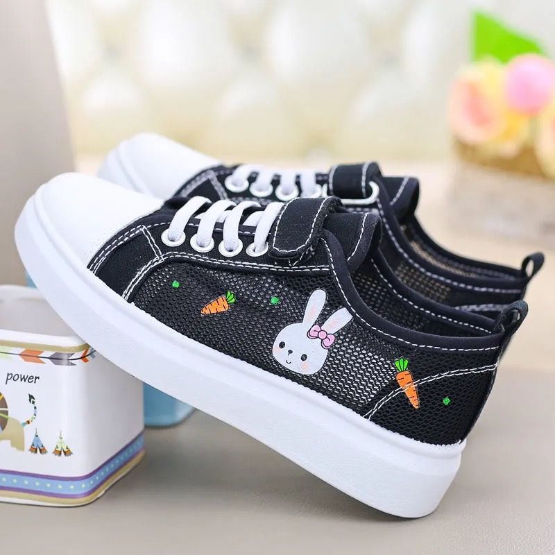 Giày Thể Thao Đế Mềm Phối Lưới Thoáng Khí Thời Trang Mùa Hè Cho Bé Gái