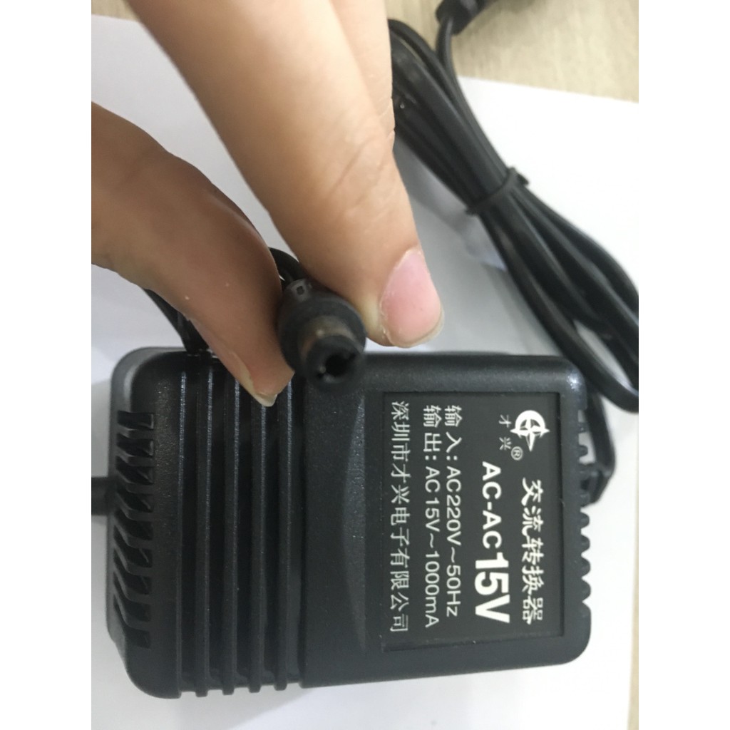 Adapter nguồn xoay chiều AC 15V 1000ma