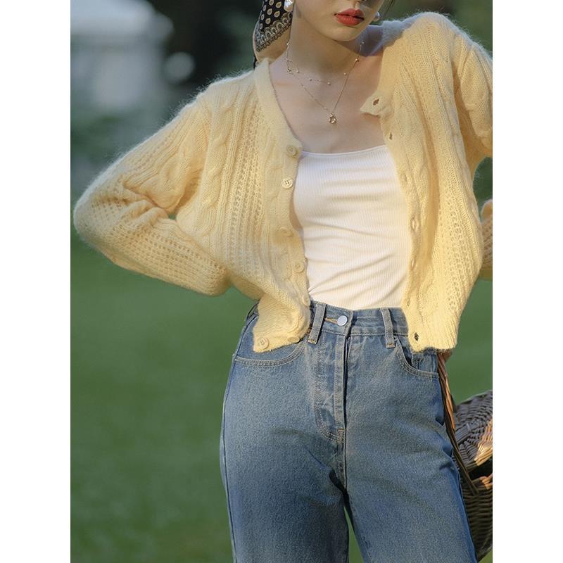 Áo Khoác Cardigan Dệt Kim Dáng Rộng Thời Trang Cho Nữ