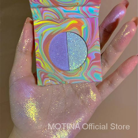 Bảng Phấn Bắt Sáng Tạo Khối Lấp Lánh Ánh Ngọc Trai Trang Điểm Chuyên Nghiệp Bắt Mắt