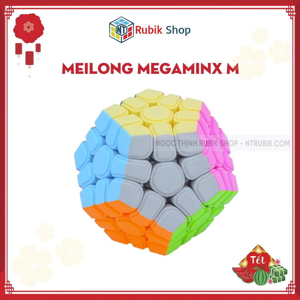 Rubik Megaminx M Stickerless MoYu MeiLong MFJS Rubik 12 Mặt Có Nam Châm 2021