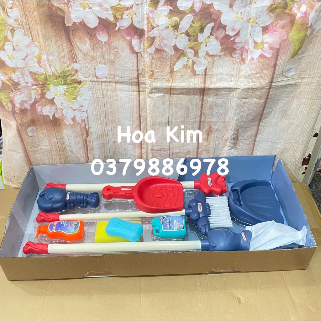 Đồ chơi bé làm việc nhà, quét dọn hkm Enfa
