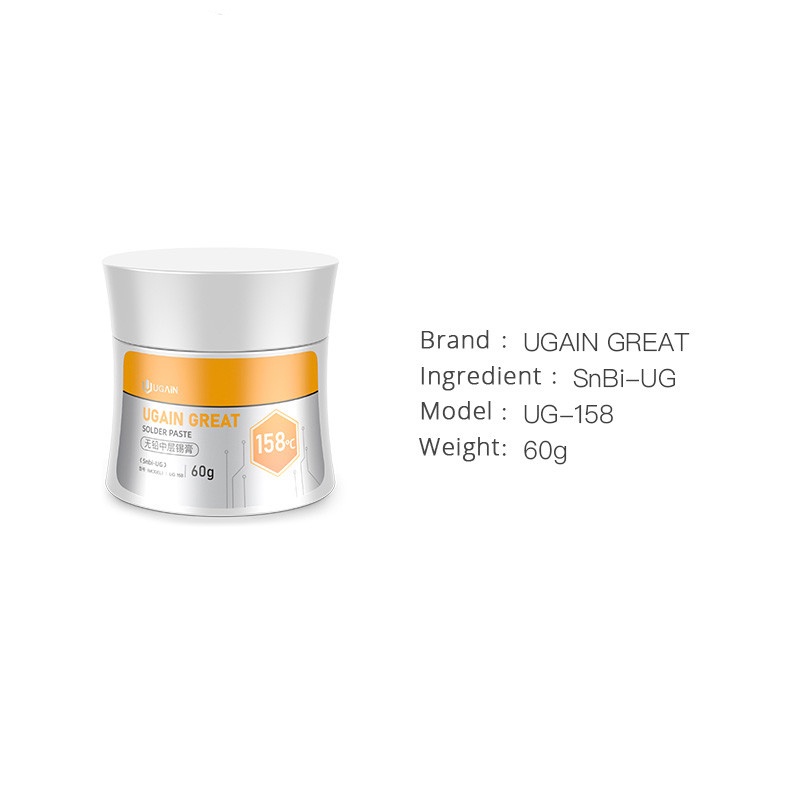 Keo Hàn Không Chì Nhiệt Độ Thấp 60g BGA Sn42bi58 Snbi-UG Sn63Pb37