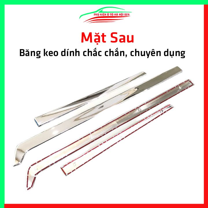 Bộ ốp nẹp sườn CRV 2018-2022 mạ crom trang trí làm đẹp xe