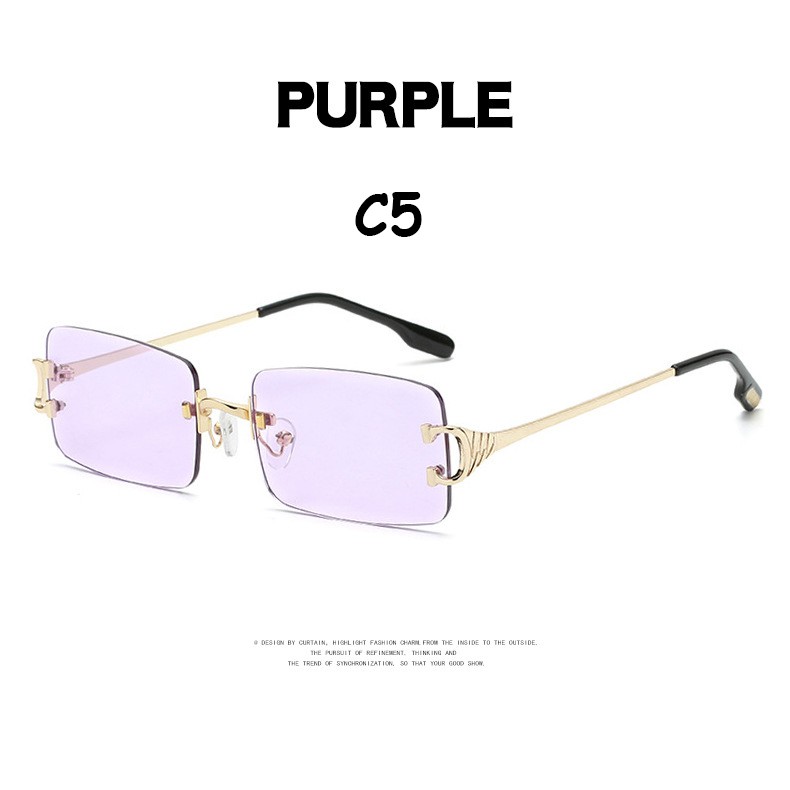 Kính Mát Gọng Kim Loại Phong Cách Retro Cho Nam Và Nữ