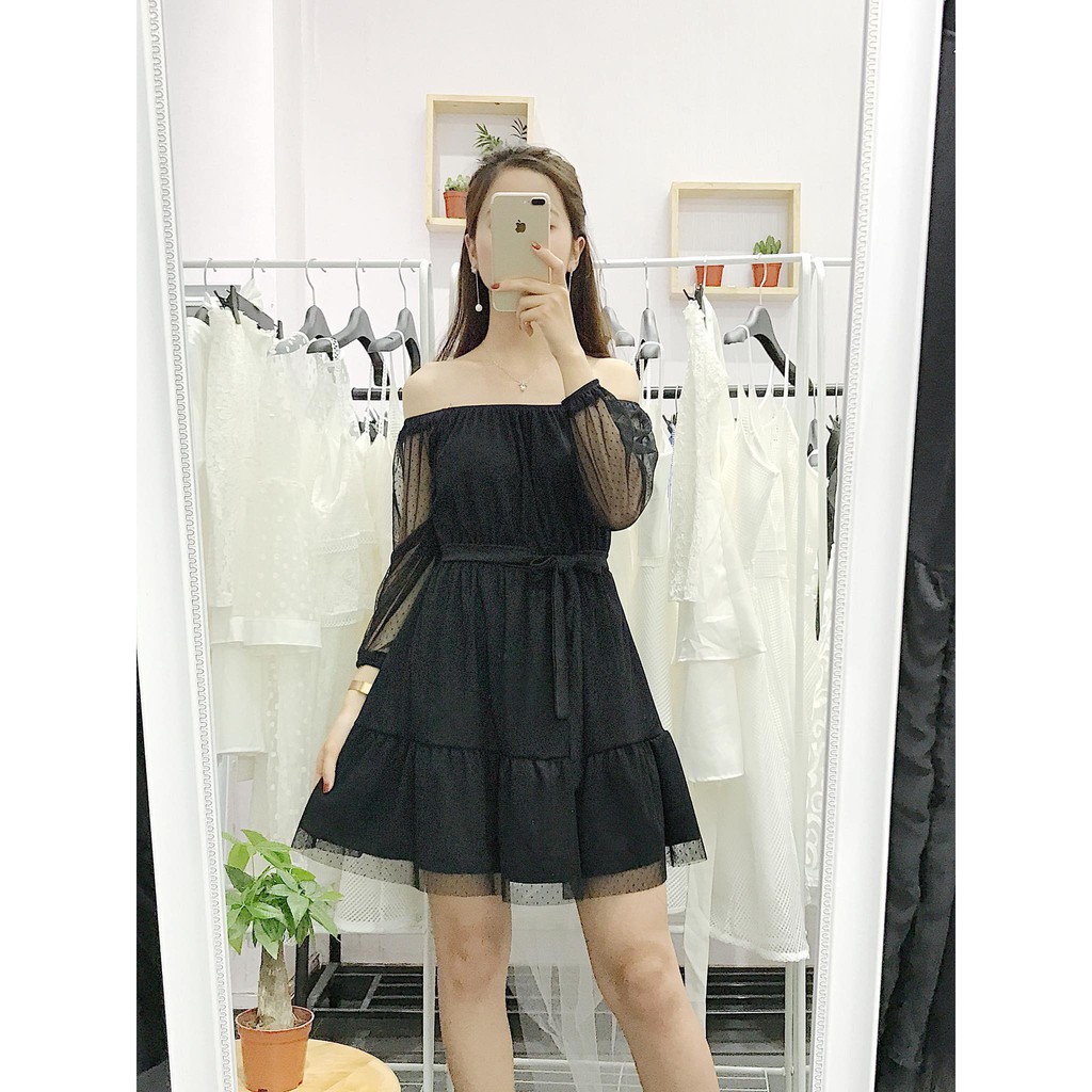 Váy prom trễ vai Fancie shop size M (váy dự tiệc, đầm dự tiệc, đầm prom)