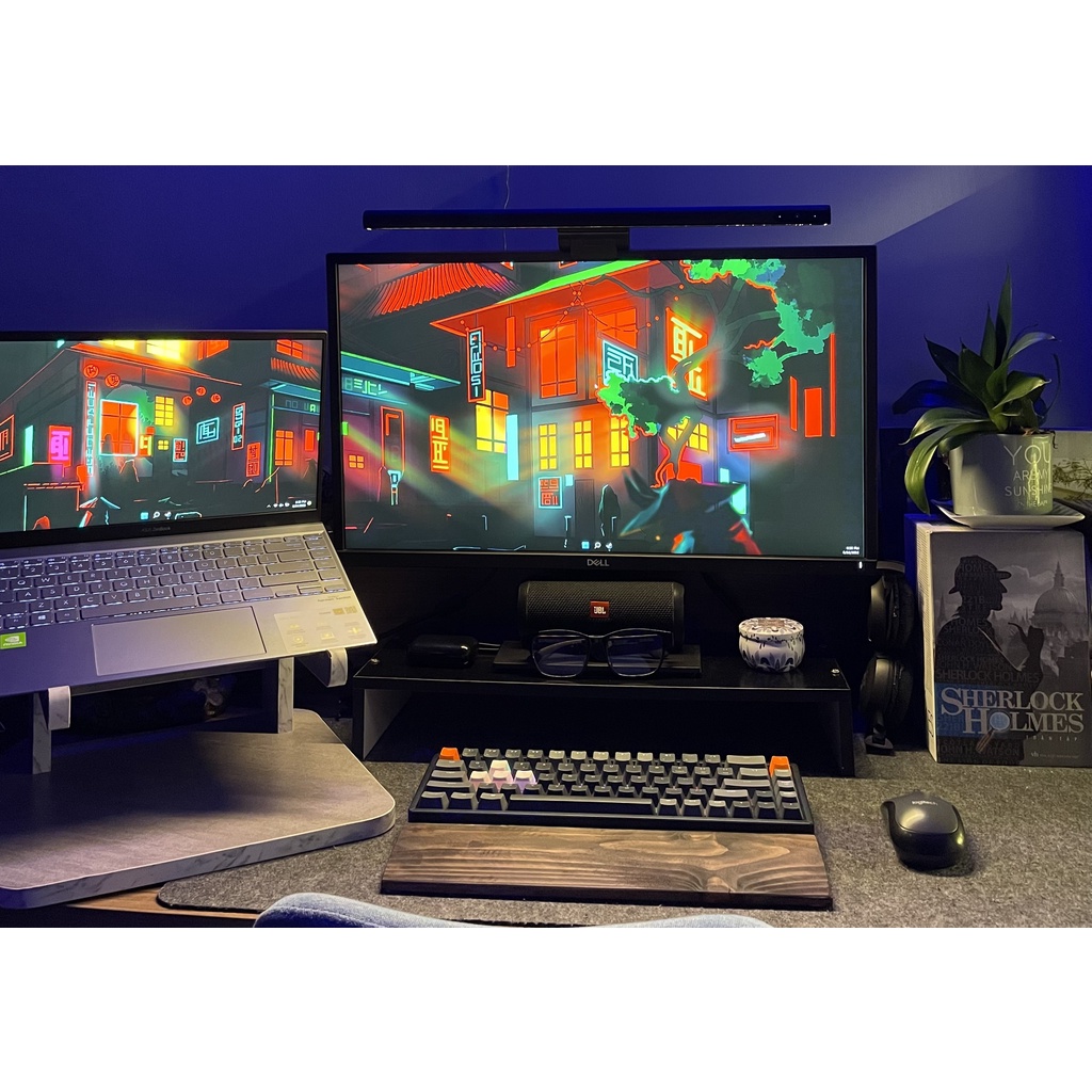 Kệ gỗ đa năng cho laptop, pc, laptop gaming thông minh giá xưởng by Zoopc