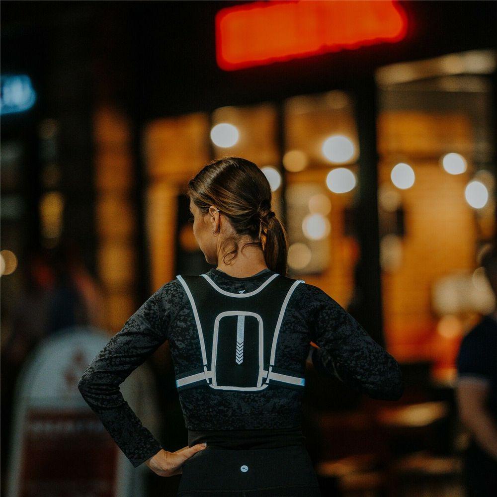 MUVAKO Áo Sát Nách Phản Quang Có Túi Trước Ngực An Toàn Dễ Điều Chỉnh Cho Nam Và Nữ