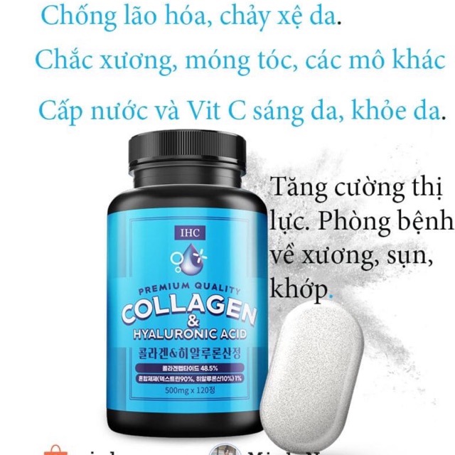 Viên Uống Collagen, Viên Uống Cấp Nước IHC 2In1 Sự Kết Hợp Tuyệt Vời Cho Da Cực Kì Hiệu Quả Vừa Chống Già Vừa Căng Da