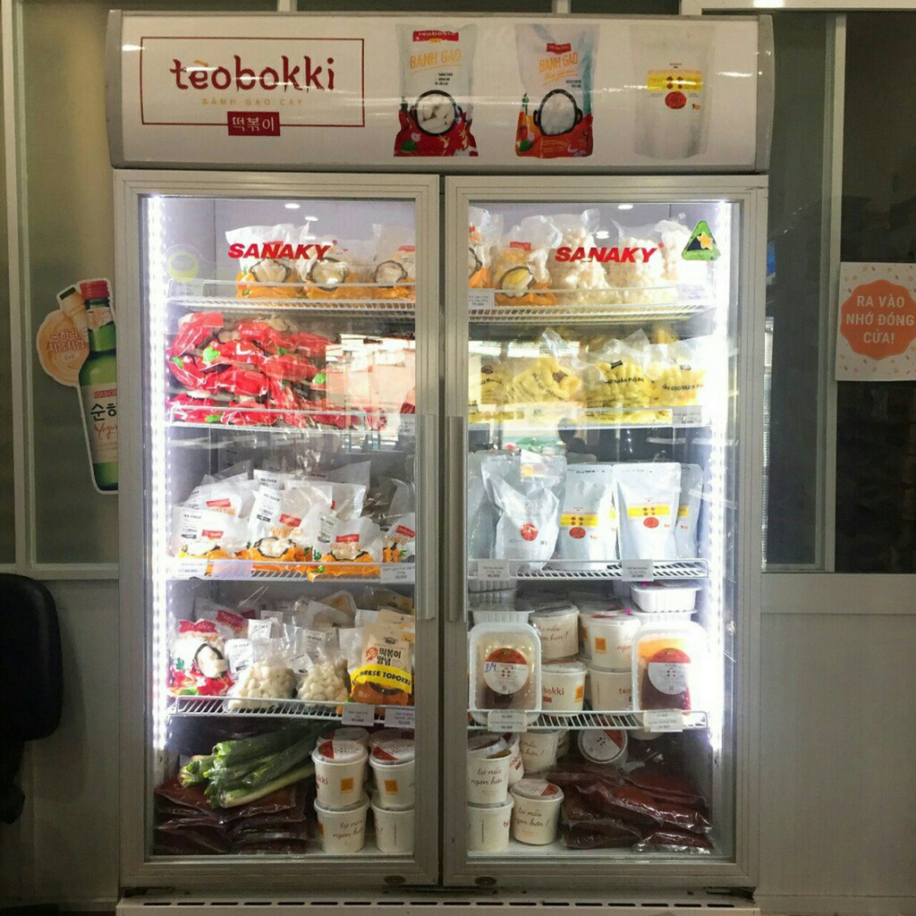Combo tokbokki nhân phô mai kèm sốt - Bánh gạo nhân phô mai Tèobokki