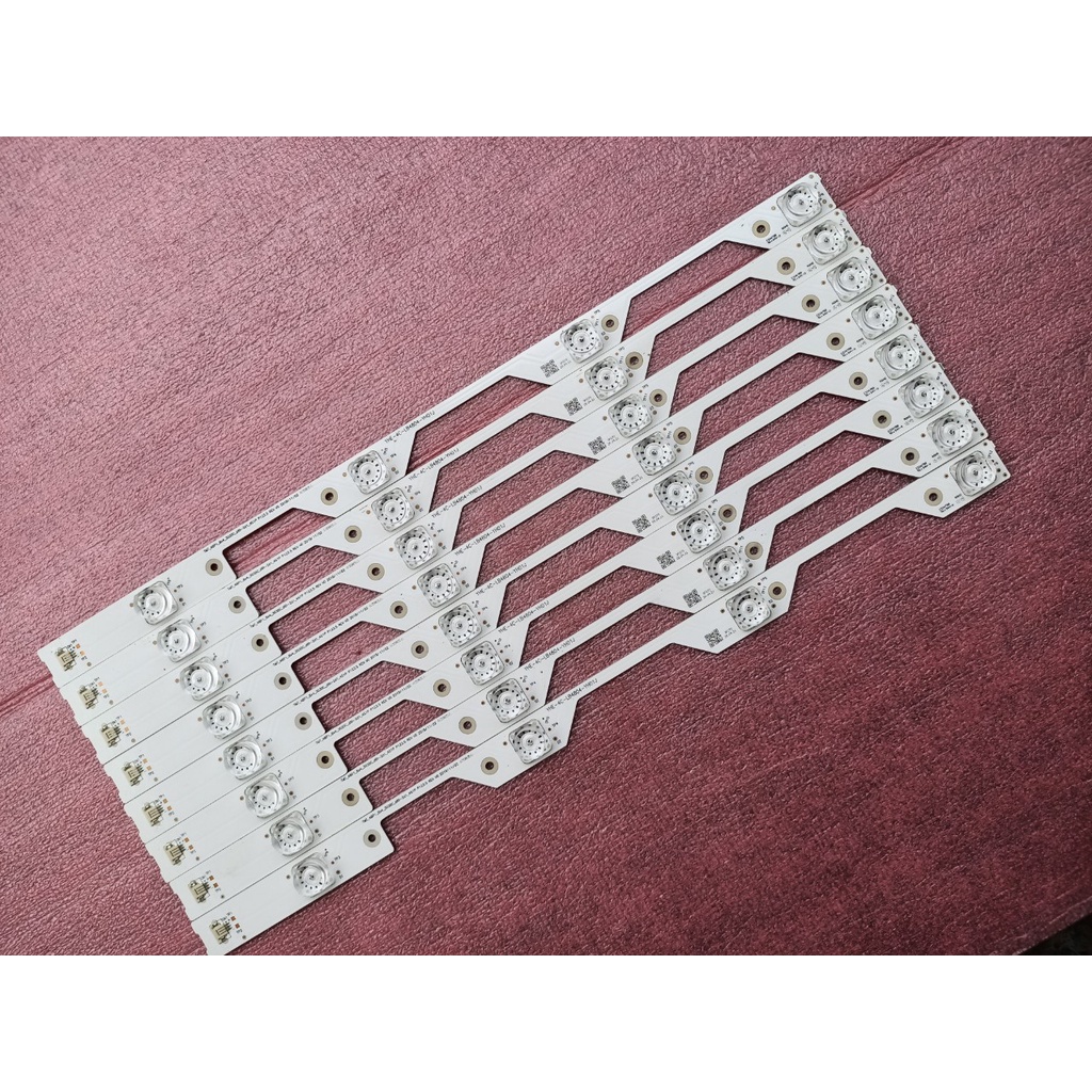 BỘ ĐÈN LED TIVI TCL 48P1 48P1S 48E5800 MỚI 100% HÀNG ZIN HÃNG, BỘ 8 THANH MỖI THANH 4 BÓNG 6V DÀI 50cm