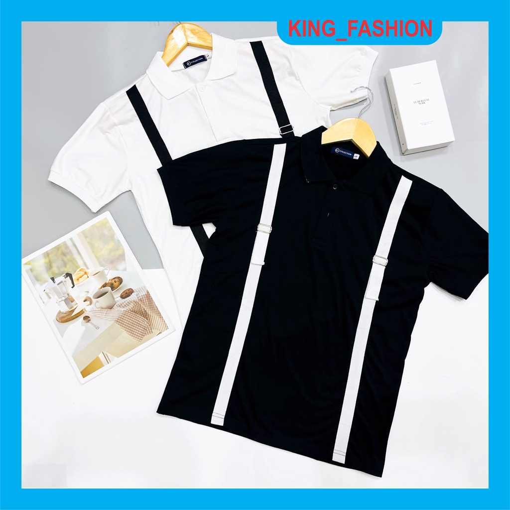 Áo thun POLO nam có cổ tay ngắn phối dây kéo sang, đẹp, cá tính, chất vải cotton co dãn giá rẻ