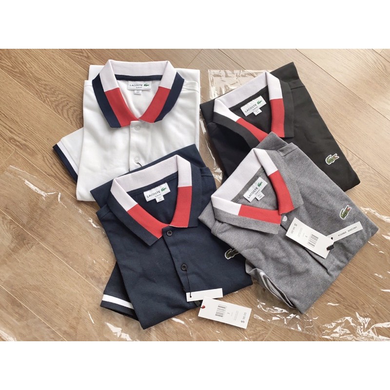 Áo polo Lacostee vải hãng full logo thêu chuẩn auth