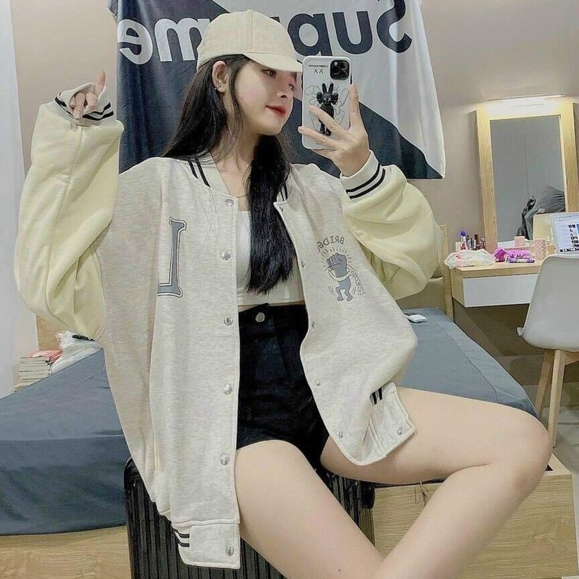 Áo khoác bomber LC Unisex nam nữ chất dầy mịn - GENZOO