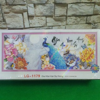 Tranh đính đá Gia hòa vạn sự hưng LG-1179 size 110x46cm