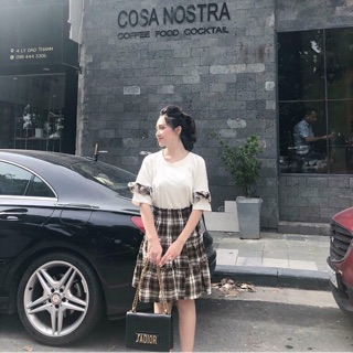 Set váy kẻ