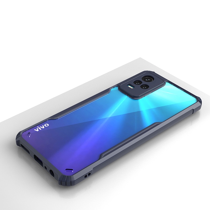 Ốp điện thoại acrylic màu trong suốt cho VIVO Y21 Y21S Y33S Y20 Y20i Y20S G Y20A Y20G Y20T Y12S Y12A 2021 Y50 Y30i Y31