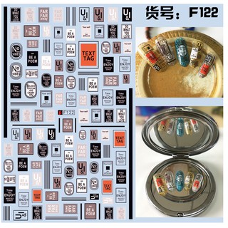 Sticker chữ & Decal dán móng tay