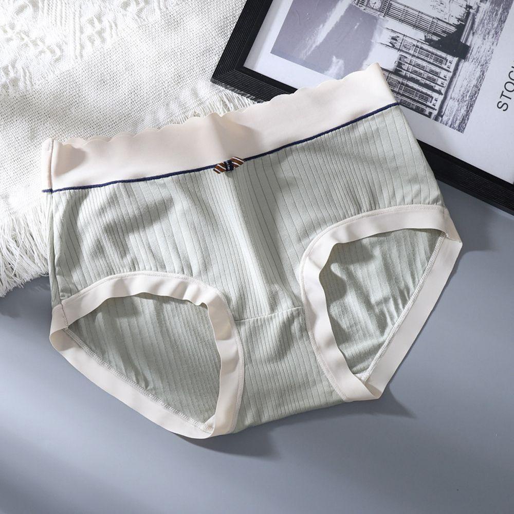 OCEANMAP Quần Lót Màu Trơn Thoáng Khí Thoải Mái Thời Trang Nhật Bản Cho Nữ