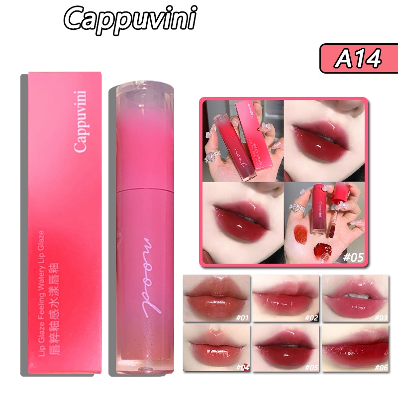 Son bóng dạng gương CAPPUVINI nhiều màu sắc thời trang 3g