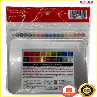 ( DAISO JAPAN) Mini Colour Pencils - 18 Colours