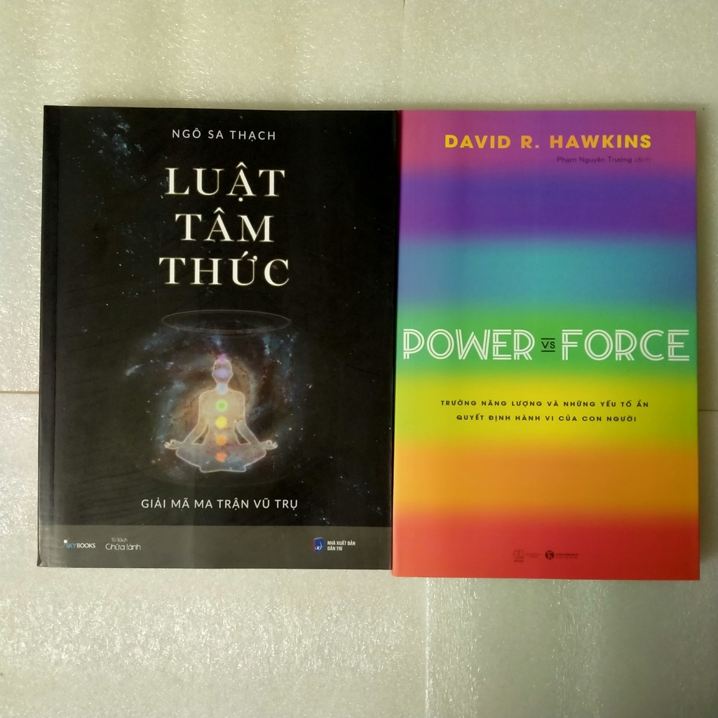 Sách (lẻ) Combo 2c: Luật tâm thức + Power Vs Force Trường Năng Lượng Và Những Nhân Tố Quyết Định Tinh Thần Và Sức Khỏe