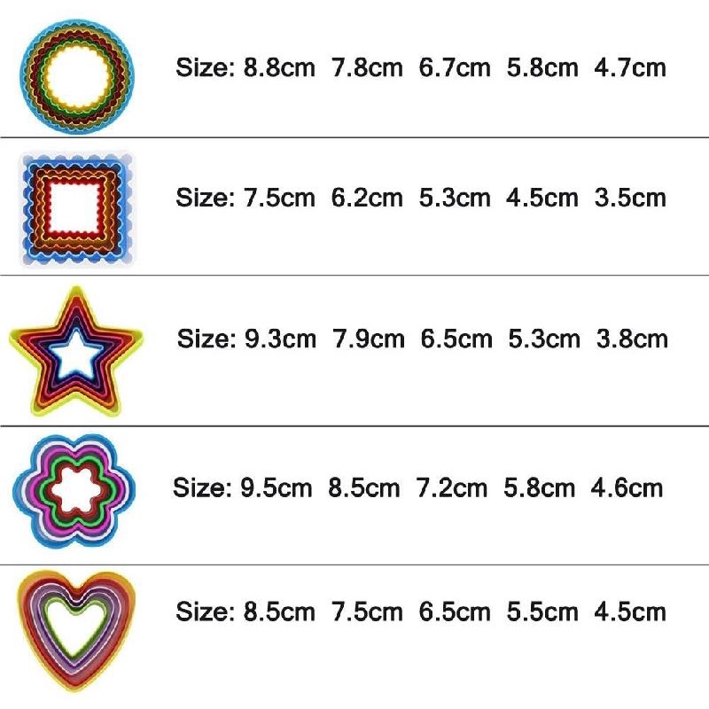 Khuôn làm bánh quy ANAEAT bằng nhựa nhiều màu sắc