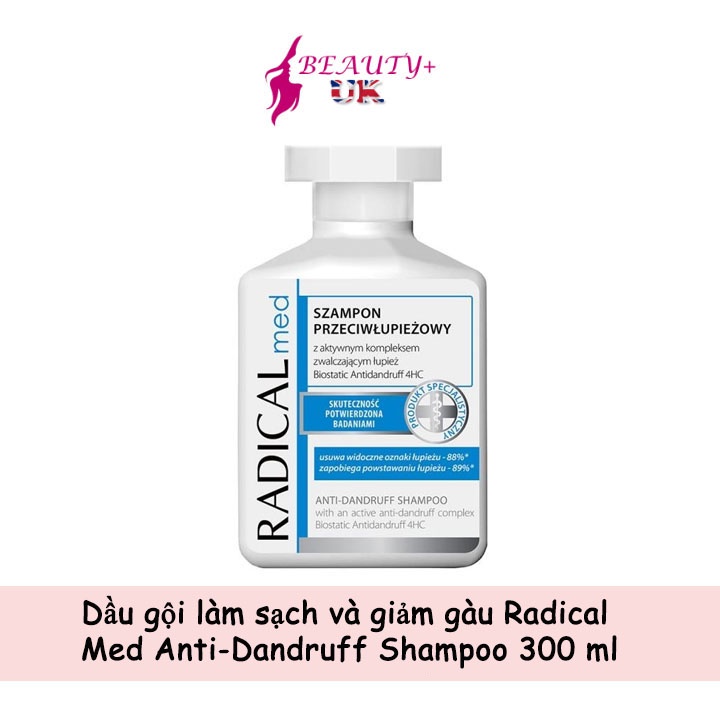 Dầu gội làm sạch và ngăn ngừa gàu Radical Med Anti-Dandruff Shampoo 300 ml
