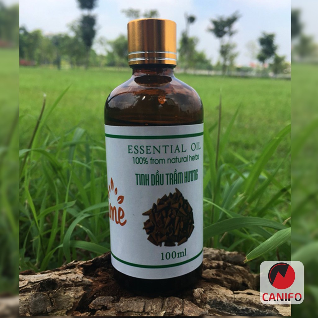 Tinh dầu trầm hương 100ml nguyên chất Canifo có kiểm định hương nước hoa Dubai giúp giả tỏa căng thẳng, làm thơm nhà