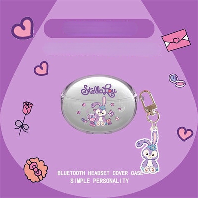 Hàng Sẵn Sàng! Vỏ Bảo Vệ Hộp Sạc Tai Nghe OPPO Enco Air 2 Pro Mềm Họa Tiết Hoạt Hình Pikachu & Thỏ Tím