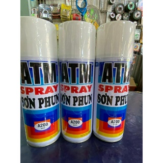 Sơn xịt màu trắng atm a200 - 400ml - sẵn hàng giá tốt