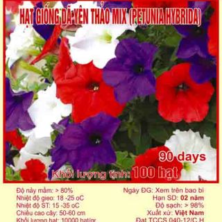 Hạt Giống Dạ Yến Thảo Mix (Petunia Hibrida ) 100 hạt