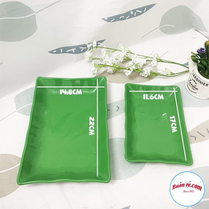 Đĩa đựng hoa quả, bánh kẹo, hạt dưa, bí, Hướng dương, Đĩa phíp hình chữ nhật chính hãng Việt Nhật