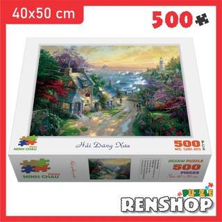 Bộ tranh xếp hình 500 mảnh ghép – Hải Đăng Xưa (40x50cm) - Tranh ghép hình RenShop