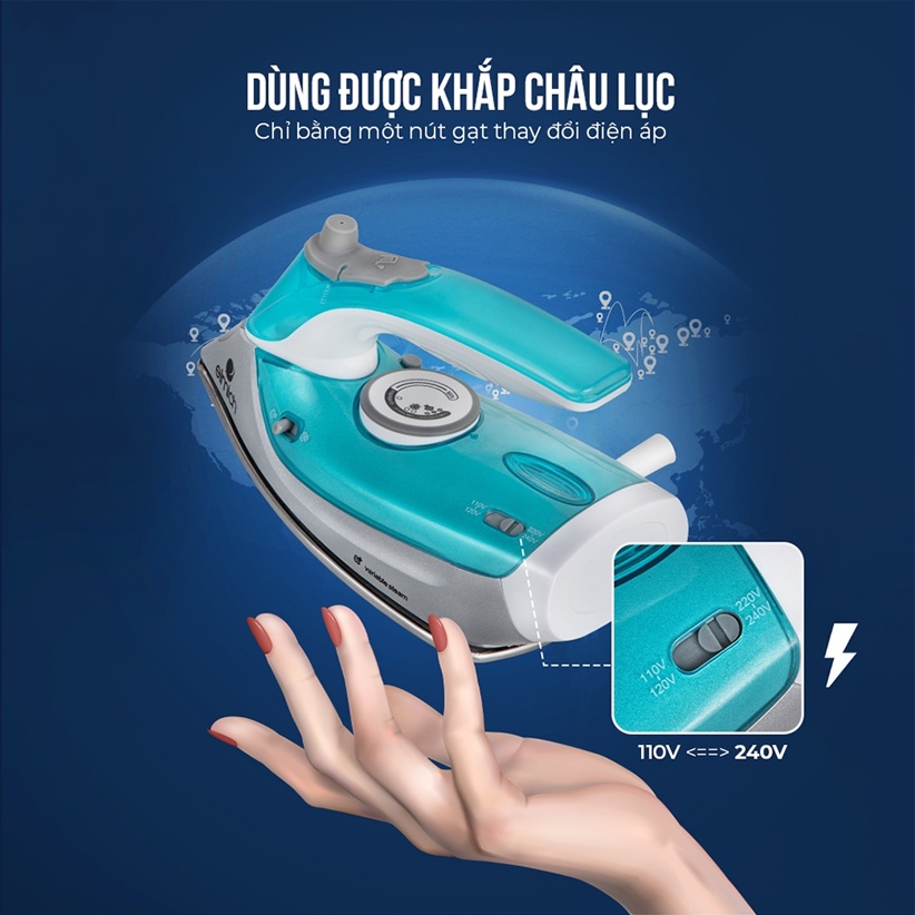 Bàn ủi hơi nước Elmich SIE-3438 - Bảo hành chính hãng 24 tháng