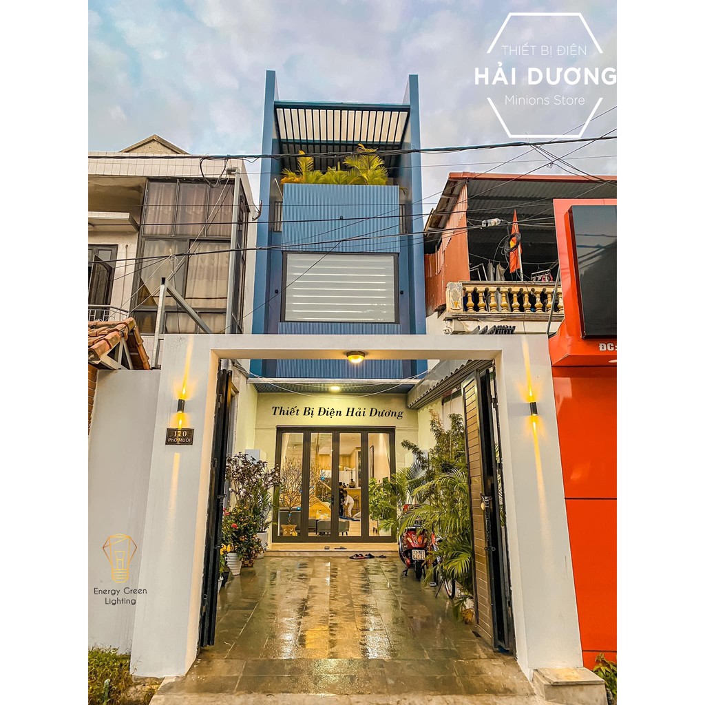 Đèn Tường Cao Cấp 2 Đầu Chiếu Sáng Chống nước ngoài trời DT-261 Tạo Tia Sáng - Led Siêu Sáng - Ánh Sáng Trắng / Vàng