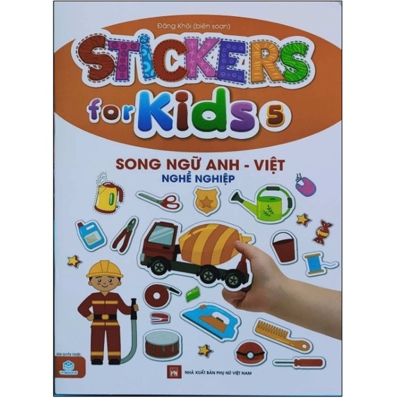 Sách - Sticker For Kids 5 (Song Ngữ Anh - Việt) - Nghề Nghiệp