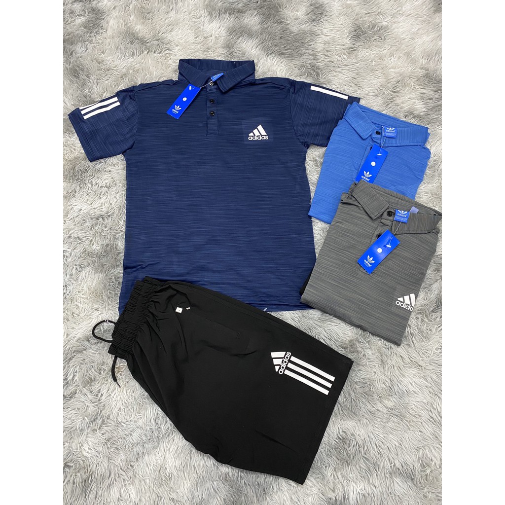 Bộ thể thao nam cộc tay chất thun xước mát lạnh, phom 50-78kg | BigBuy360 - bigbuy360.vn