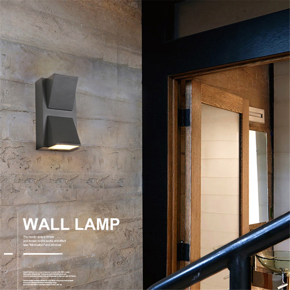 Đèn led gắn tường 3w 6w 15w chống thấm nước thiết kế phong cách sáng tạo hiện đại