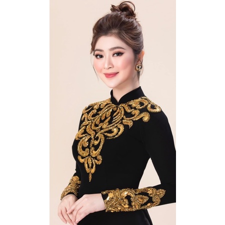 áo dài mẹ đen