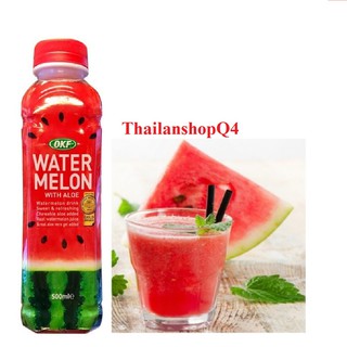 Nước ép dưa hấu nha đam okf 500ml hàn quốc hsd 9/2023
