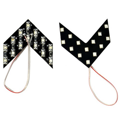 Set 2 Đèn Led Xi Nhan Hình Mũi Tên Gắn Gương Chiếu Hậu Xe Hơi