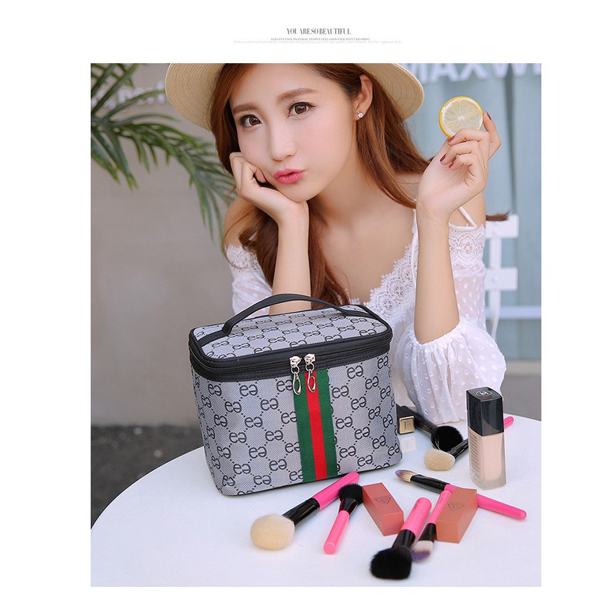 Túi đựng đồ trang điểm in họa tiết tiện dụng Zdh301