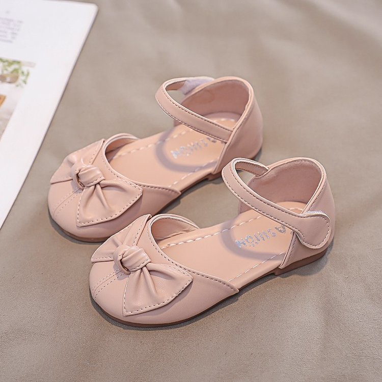 Đôi Giày Đế Mềm Đính Nơ Xinh Xắn Thời Trang Cho Bé Gái