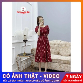 Đầm bầu thiết kế bào bi hoa ( ảnh thật) (shop Tatoco)