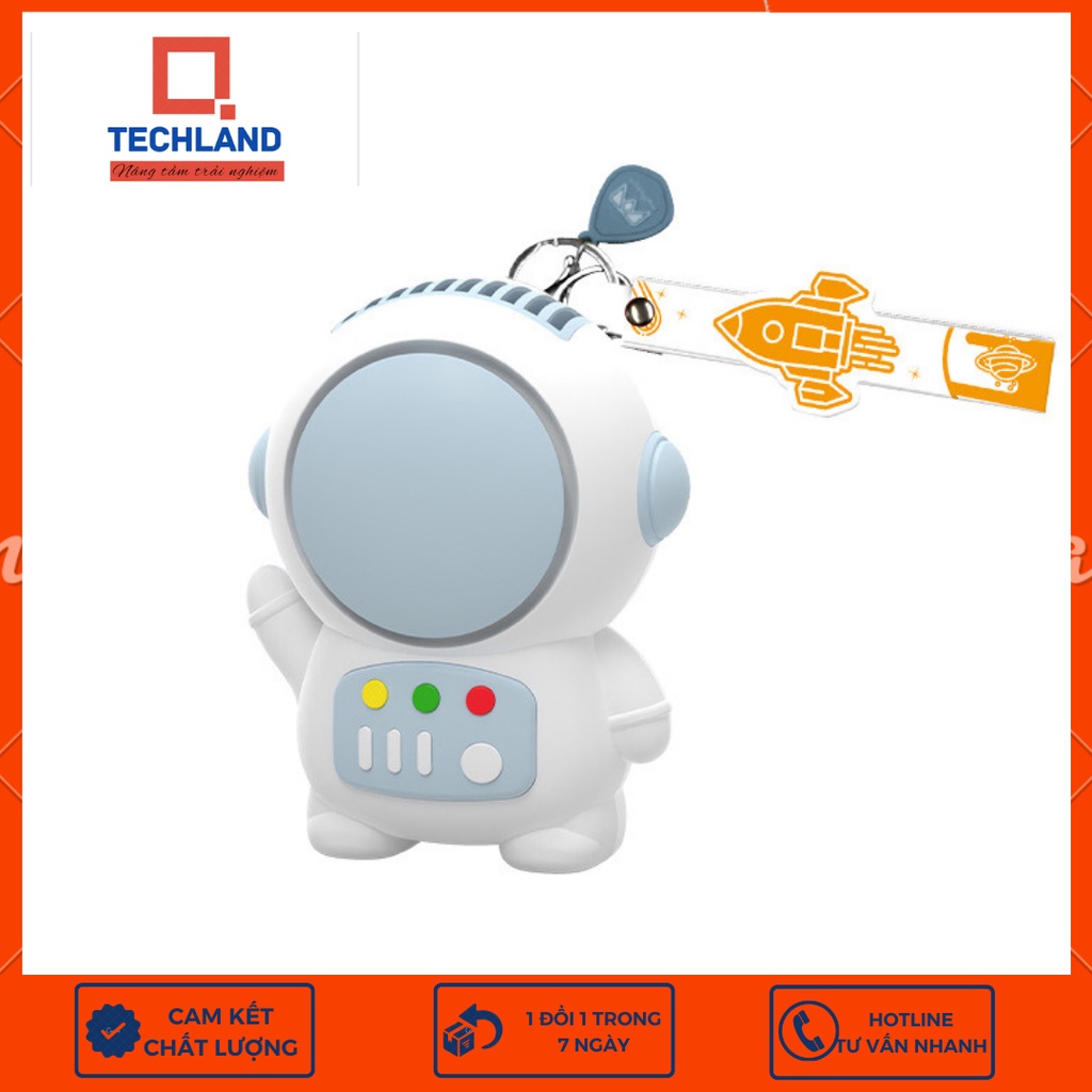 [XẢ HÀNG] XÁM-Quạt tích điện mini cầm tay không cánh phi hành gia Astronauti quạt sạc usb 2 chế độ gió siêu mạnh