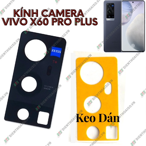 Kính camera vivo x60 pro plus (x60 pro+) kèm keo dán