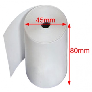 Giấy in nhiệt k80, đường kính Ø 45mm